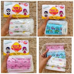 Masker Anak Earloop Motif Berkarakter Batam