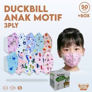 Masker Duckbill Anak Motif