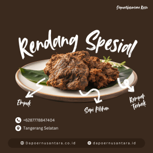 Rendang DapoerNusantara, dengan resep Sumatera