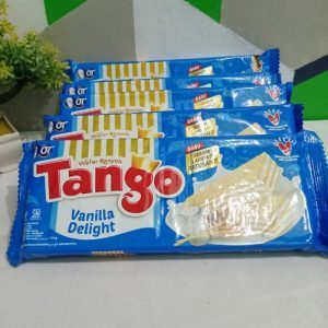 Tango Wafer Vanilla, wafer vanilla, camilan vanilla renyah, wafer Tango, wafer vanilla terbaik, 